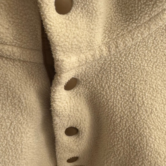 Patagonia  Synchilla White and Tan Fleece Pullover Sz large - Picture 4 of 5